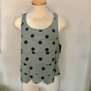 Polka dot tank top